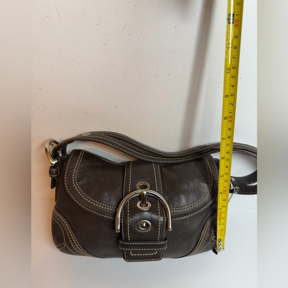 Coach Y2K SoHo Chocolate Brown Leather Shoulder Bag RARE - Picture 3 of 13